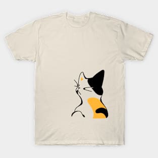 A cat with its eyes closed T-Shirt